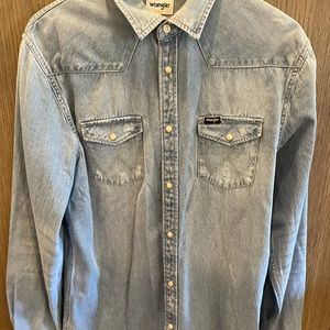 Wrangler denim pearl snap